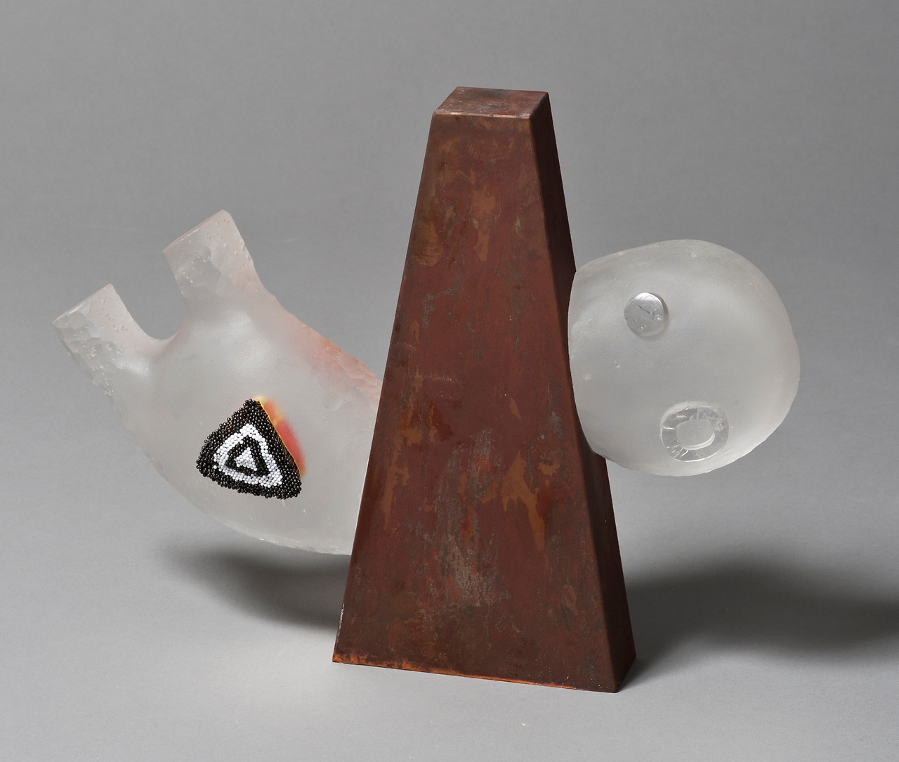 내면더미3, pin on glass, acrylic paint, 100x400x300mm, 2013.jpg