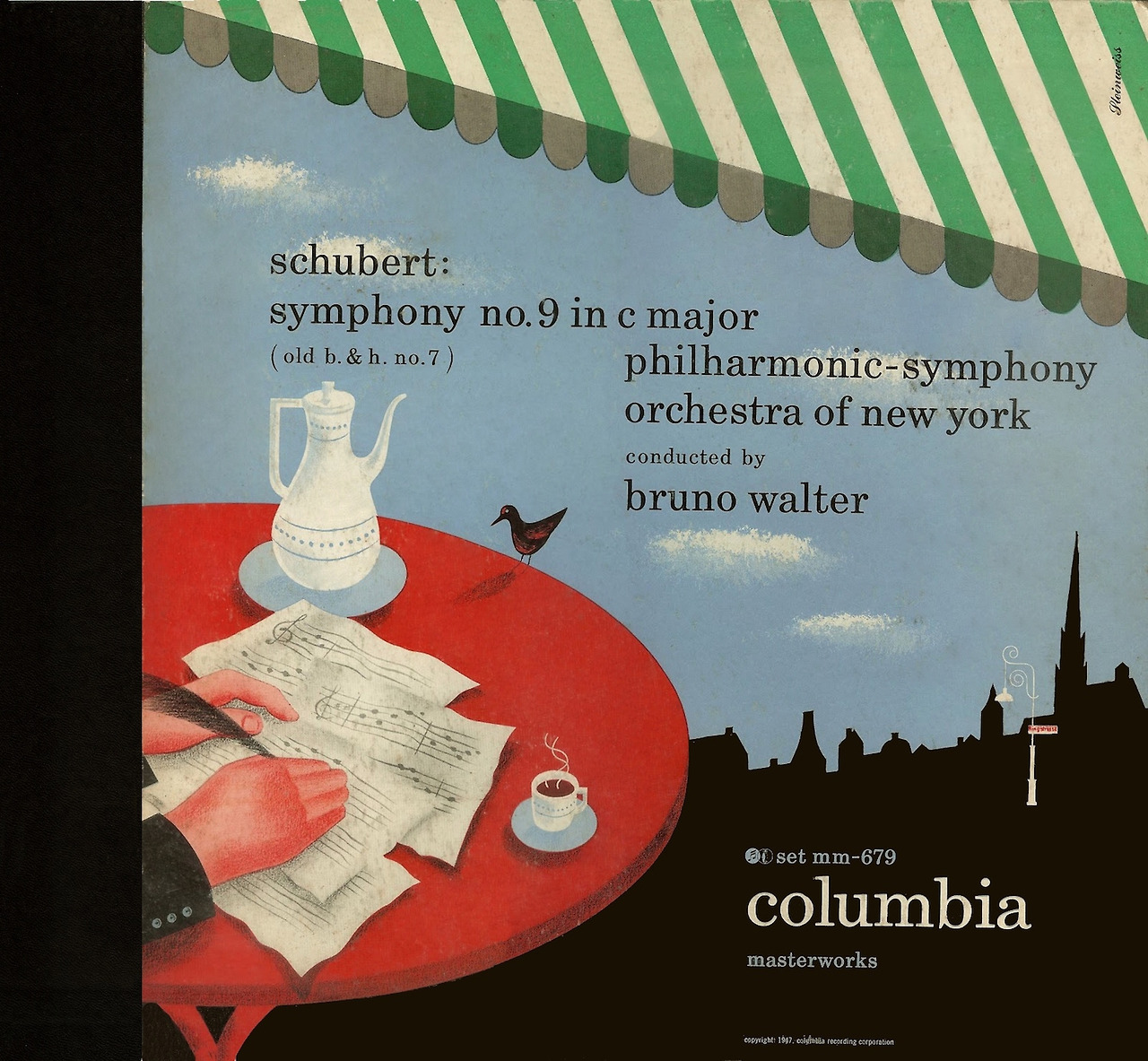7. Schubert's Symphony No. 9 in C Major performed by the Philharmonic-Symphony Orchestra of New York, Conducted by Bruno Walter, Columbia Masterworks (1947).jpg
