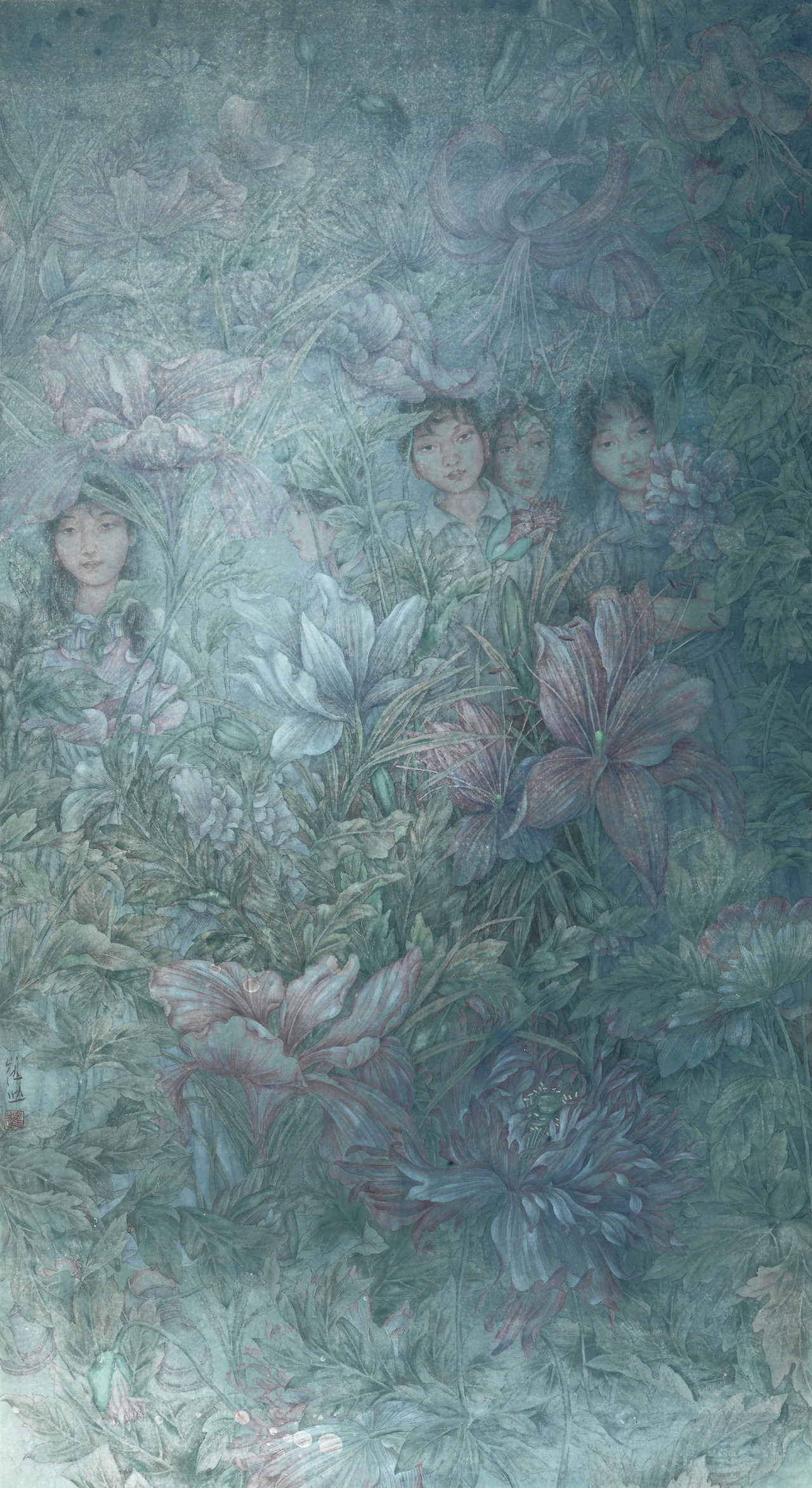 6. 추이진, 〈노방〉, 2019, 종이에 먹, 색, 116×64cm, 중국미술관 소장.jpg