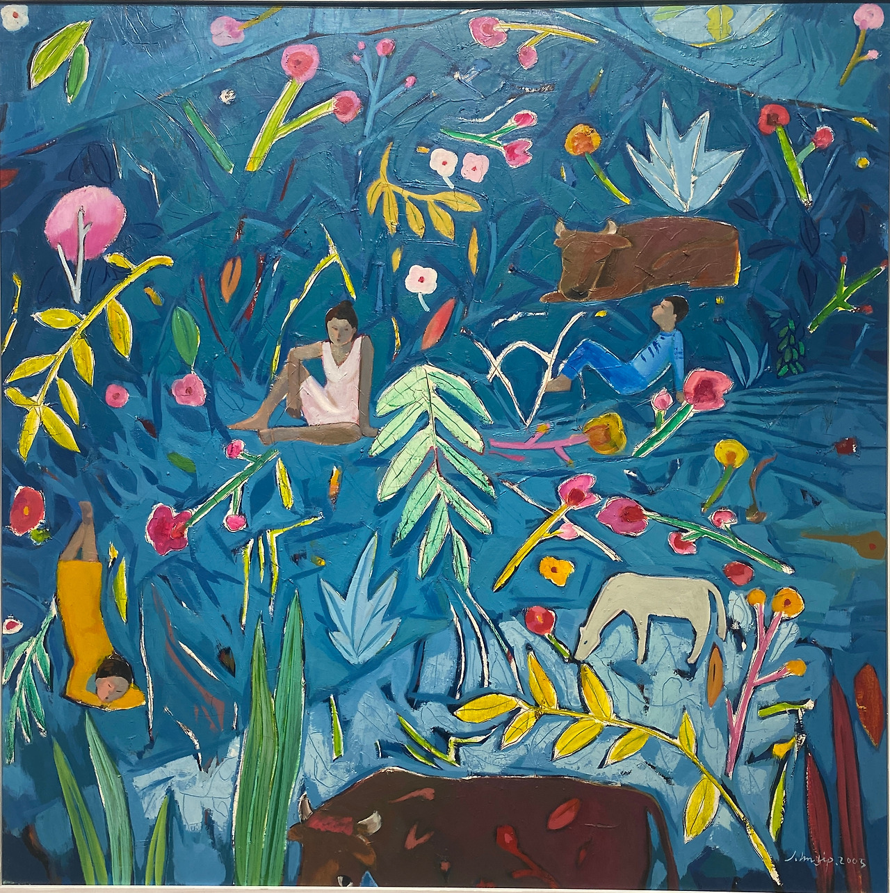 Secret garden, Oil on canvas, 116x116, 2005.jpg