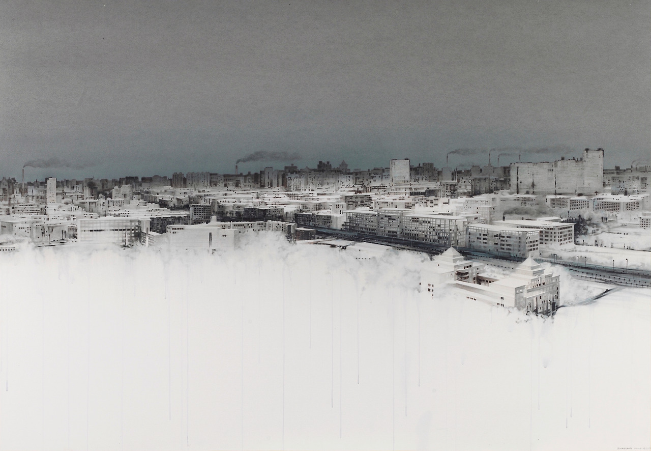 2. 자오룽, 〈하얼빈, 안녕하세요〉, 2014, 종이에 수채, 150×100cm, 중국미술관 소장.jpg