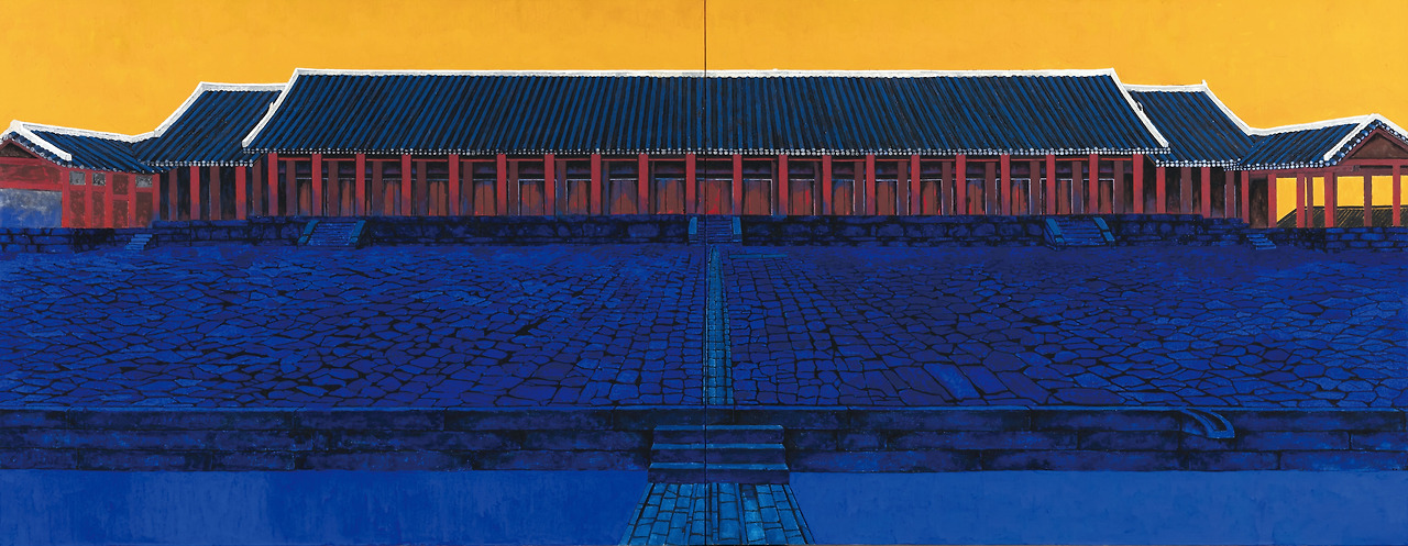 3. 조풍류, 〈종묘 정전〉, 2023, 천에 색, 92×234cm, 개인 소장.jpg