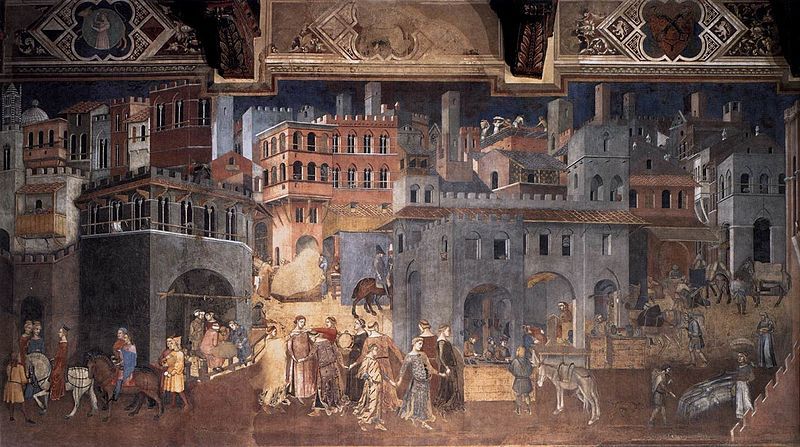 800px-Ambrogio_Lorenzetti_-_Effects_of_Good_Government_on_the_City_Life_(detail)_-_WGA13489.jpg