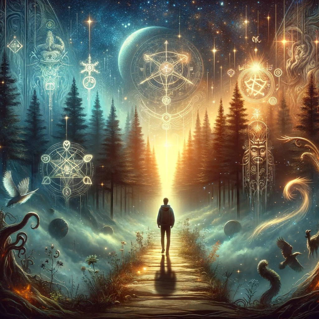 DALL·E 2024-03-17 21.44.42 - A mystical and inspiring image that visually represents the journey of finding one's inner god through the realms of mythology. This illustration shou.jpg