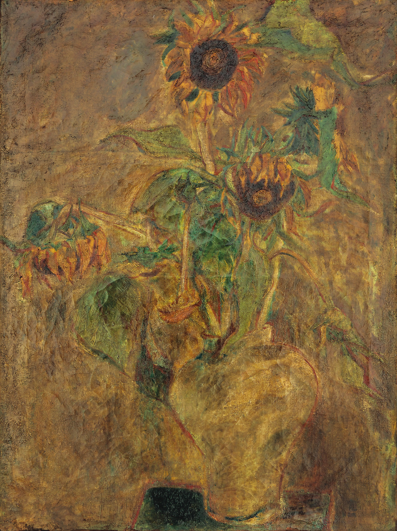 Lot. 40, 남관, 1911-1990, [해바라기], oil on canvas, 80.2×60.8cm(25), 1949, 1000만원-2000만원.jpg