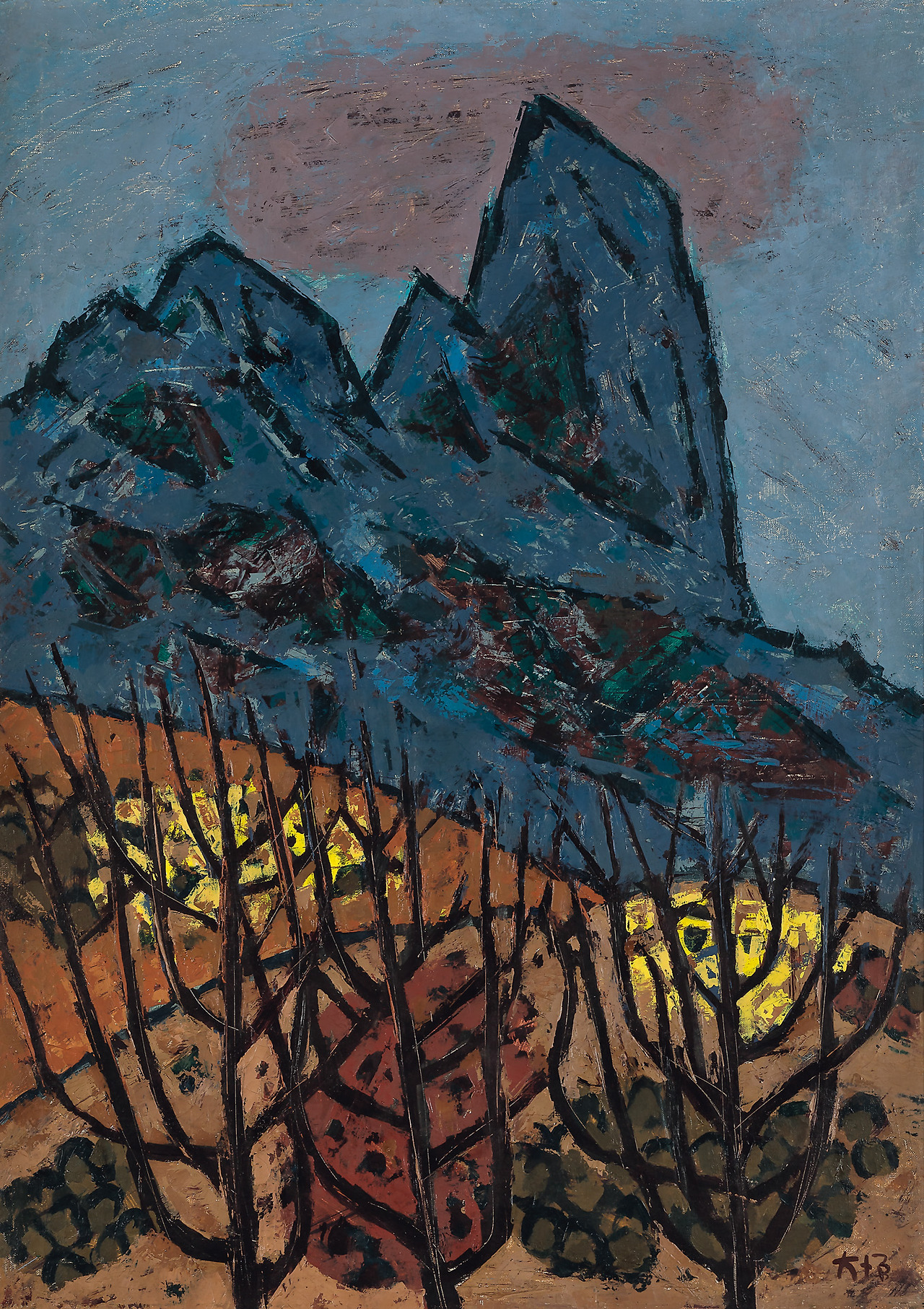 Lot. 39, 이대원, 1921-2005, [북한산], oil on canvas, 90.8×65cm(30), 1959, 5000만원-9000만원.jpg