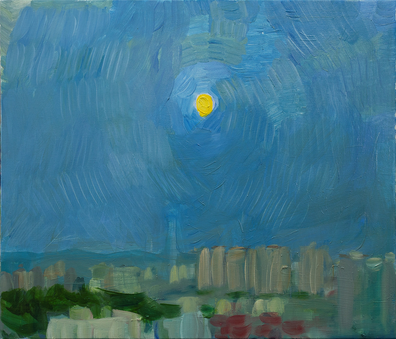438.창신동의 달 3, The Moon in Changsindong 3, 2023, Oil on canvas, 53.0x45.5cm.jpg