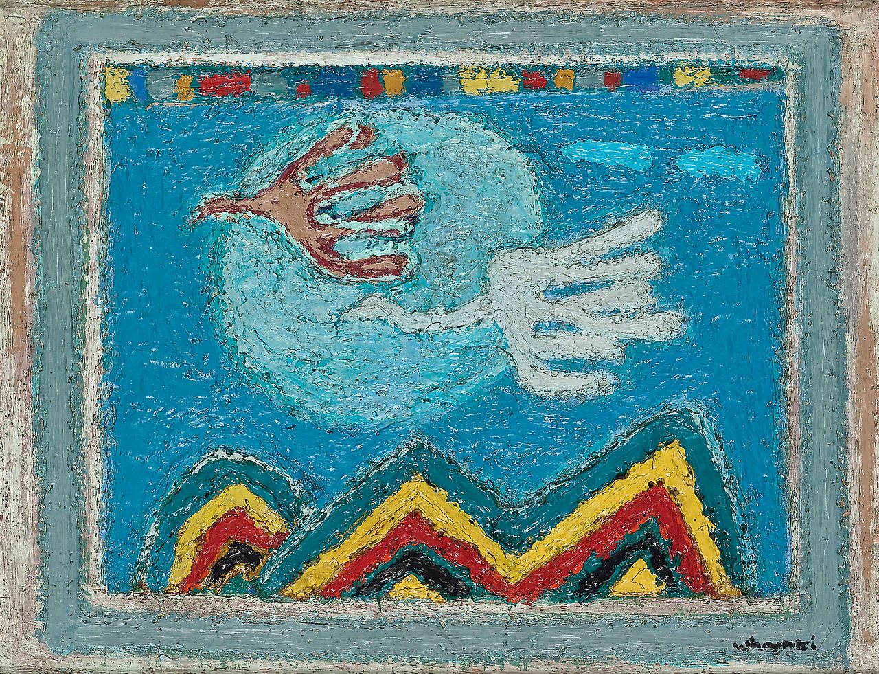 Lot. 40, 김환기, 1913-1974, [Le Ciel], oil on canvas, 26.5×34.5cm, 1956-1957, 2억 5000만원-4억원.jpg
