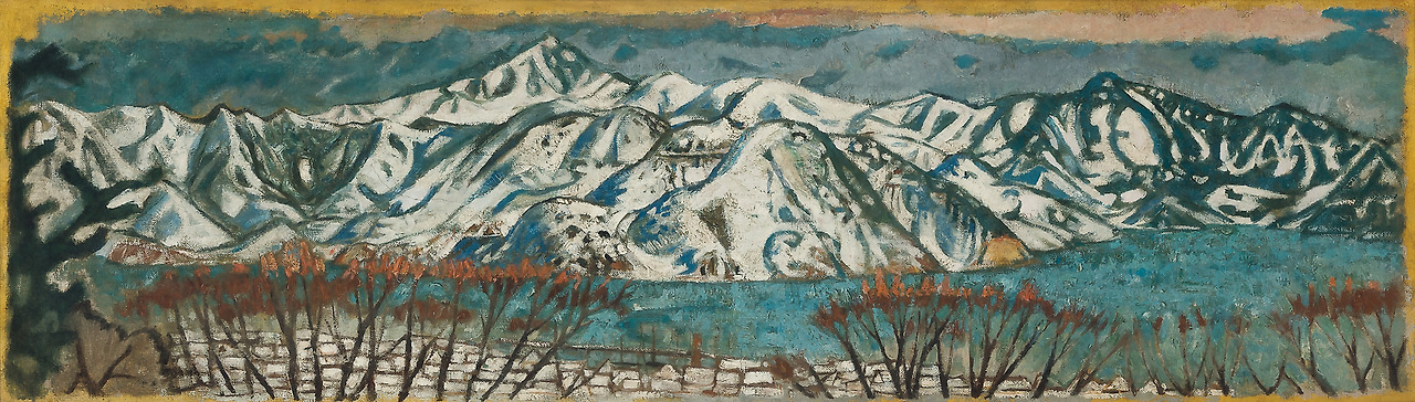 Lot. 37, 문신, 1923-1995, [잔설], oil on canvas, 42.5×143.2cm, 1947, 5800만원-1억원.jpg