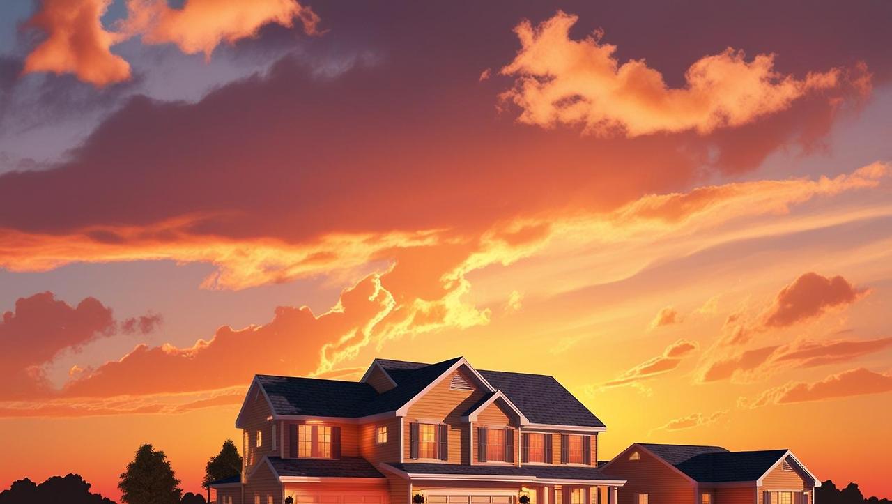 노을이 지는 집 앞 풍경을 따뜻한 색감으로 표현 (1).jpg