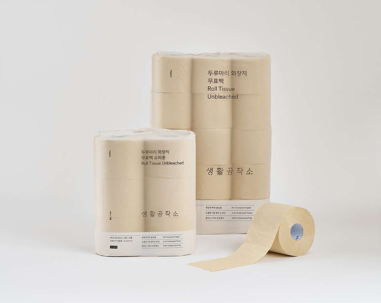 [생활공작소 보도자료] 생활공작소, 자연 그대로의 색 살린 ‘두루마리 화장지 무표백’ 선봬20240214.jpg