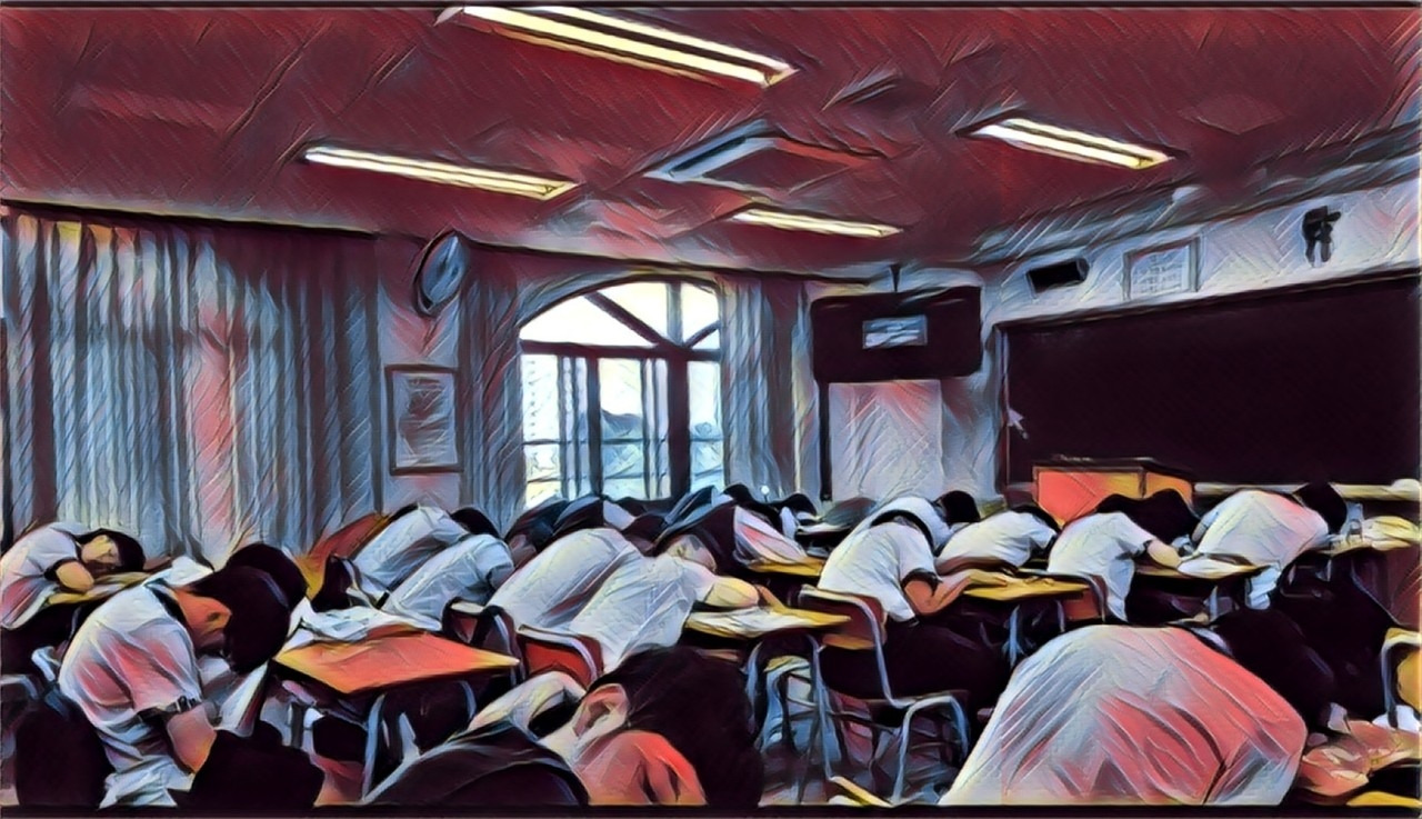 자습시간의 광경.jpg