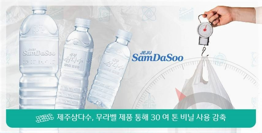 무라벨 생수 친환경 esg.jpg