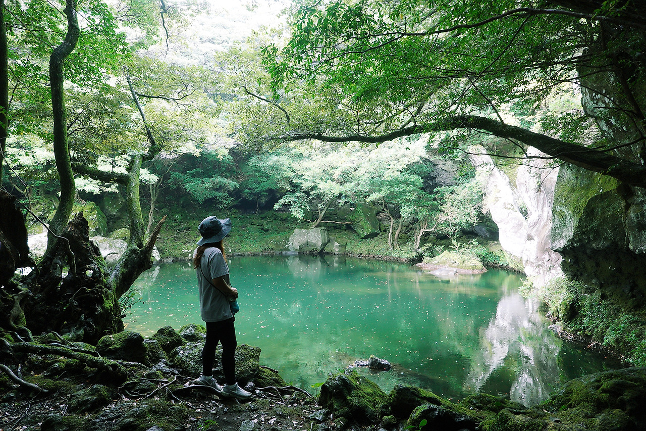 고살리 숲길의 효돈천.jpg