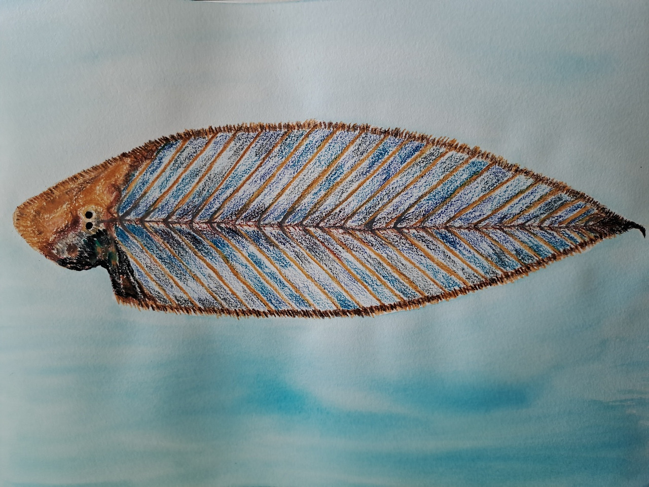 박대를 먹으며 그림.jpg