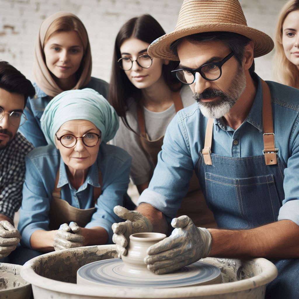 도제식으로 장인이 그릇만들기.jpg