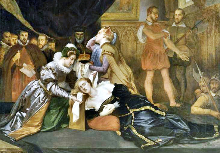 1. 메리 스튜어트의 죽음(La mort de Marie Stuart) 프랑스 화가 아벨 드 푸홀(Abel de Pujol) 작품.jpg