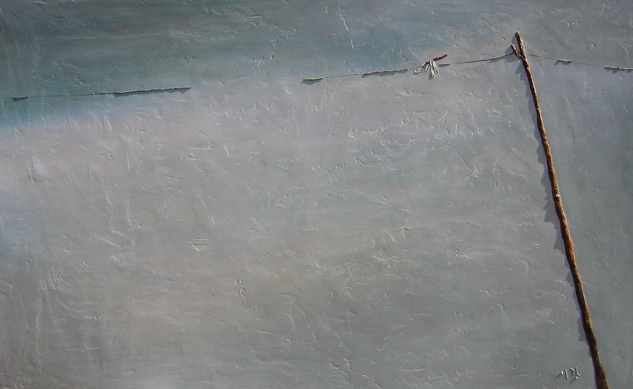 빨랫줄, 145x112,   Mixed media.jpg