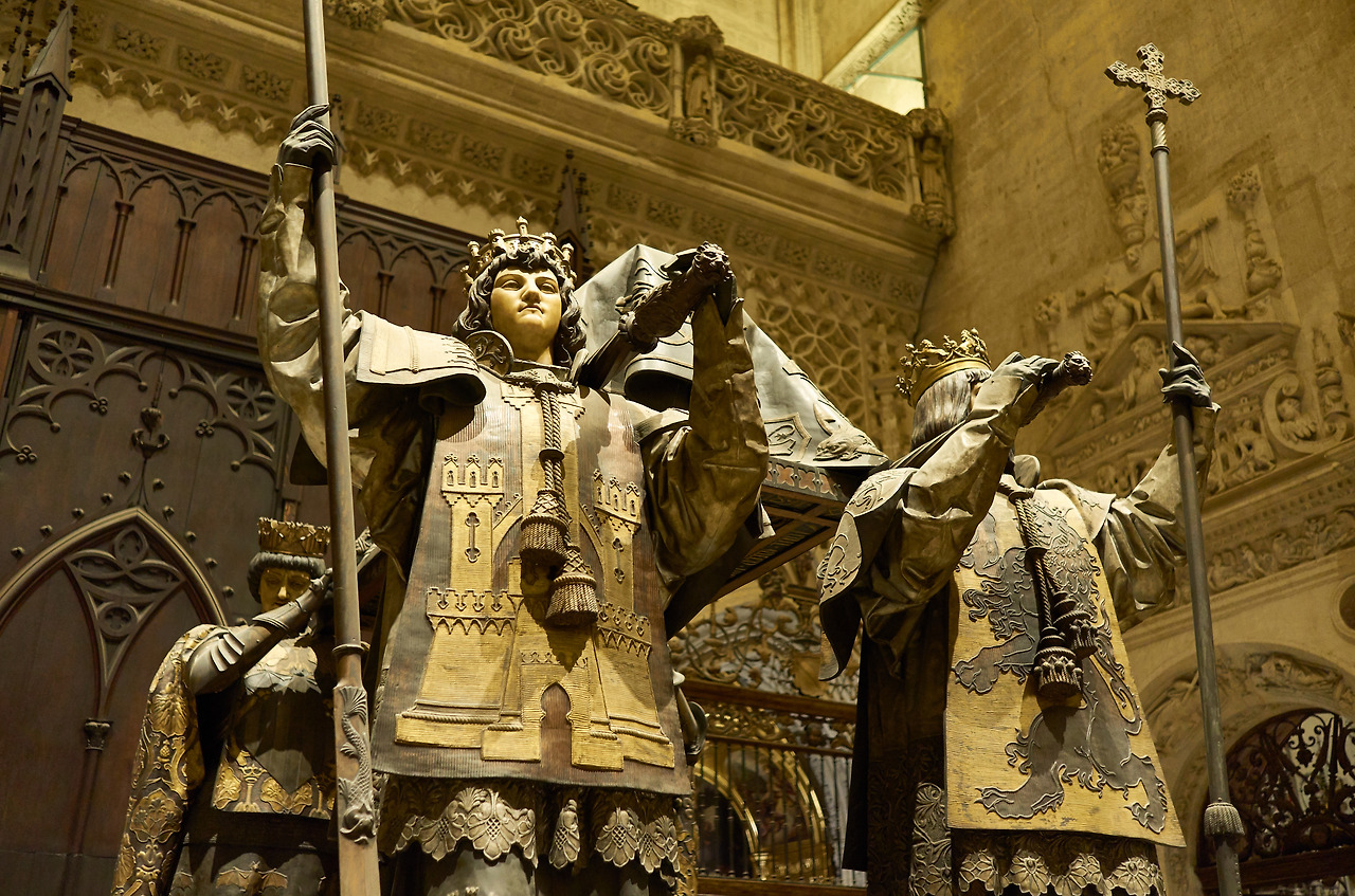 스페인 세비야 대성당에 있는 콜럼버스의 무덤.jpg