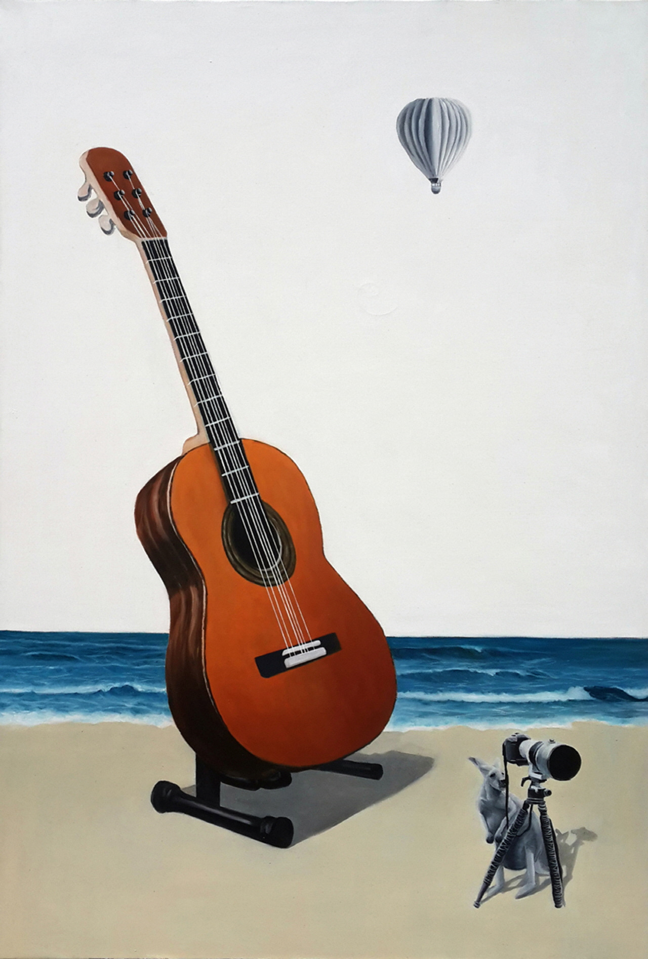 크기변환_파도를 연주하는 기타 (116.8x91.0cm) Oil on canvas 2014.jpg