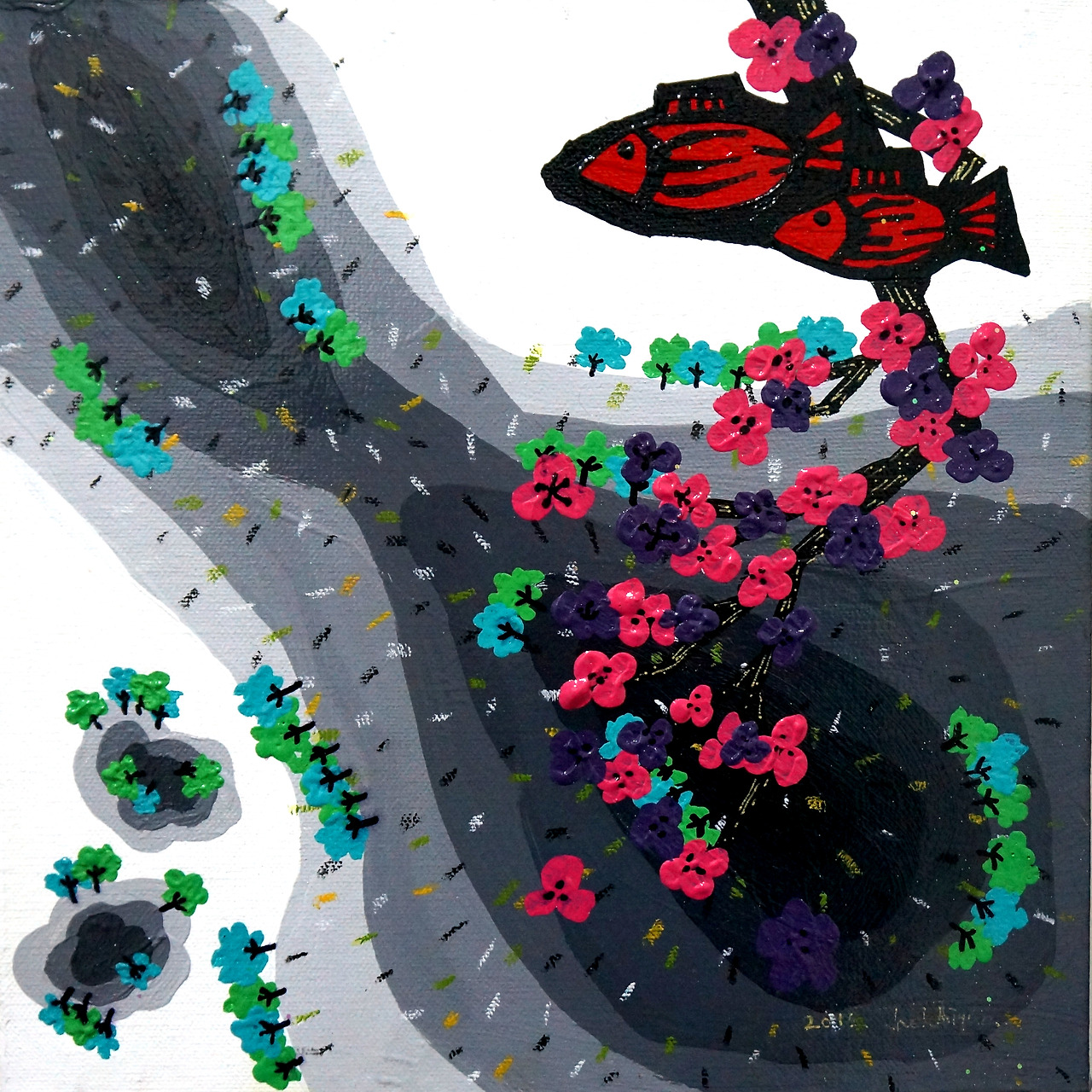 여행산수_休ver.Ⅱ ㅣ 25x25cm ㅣ mixed media on canvas. ㅣ 2016..jpg