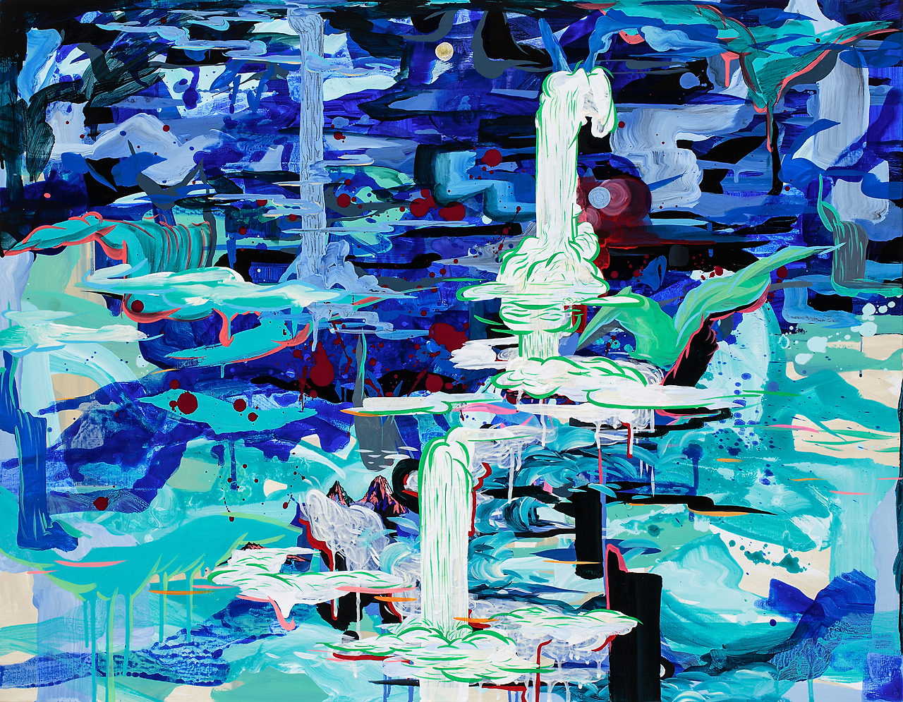 이상적 삶 2, 116x91cm 캔버스 위의 아크릴, 2015.jpg