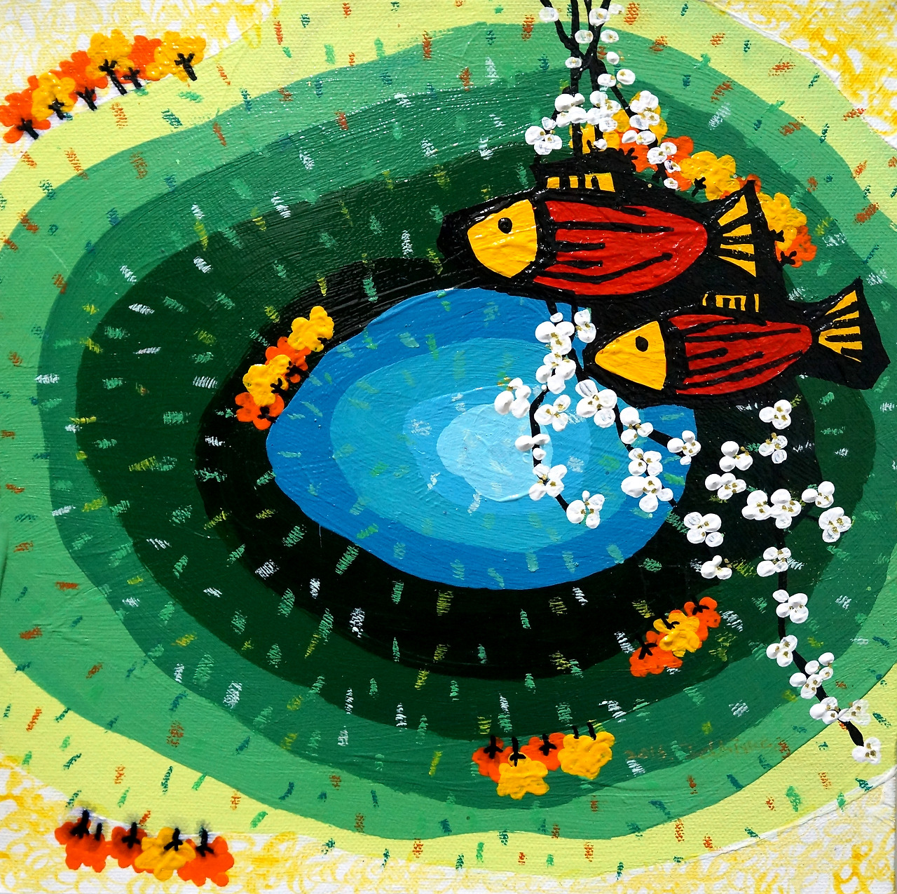 여행산수_休ver.Ⅱ ㅣ 25x25cm ㅣ mixed media on canvas ㅣ 2016..jpg