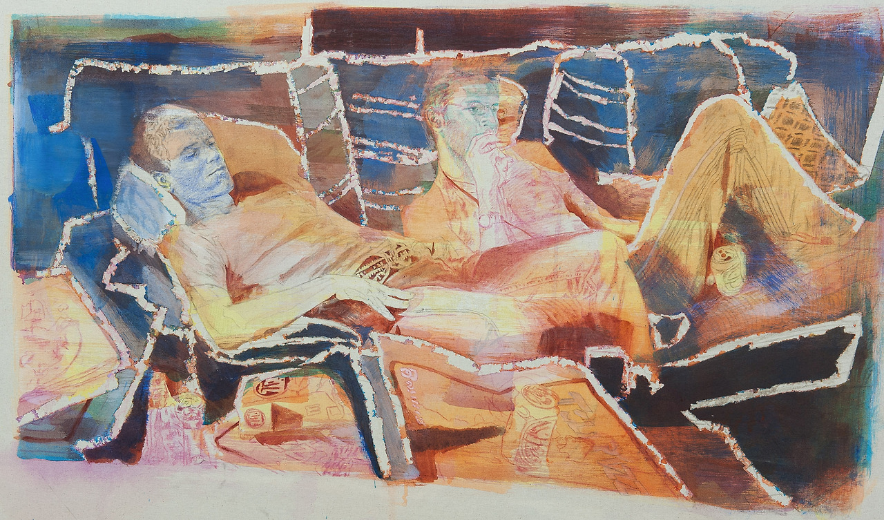 Blame it on My youth,2015,광목천에 아크릴,71.0 x 120.0cm.jpg