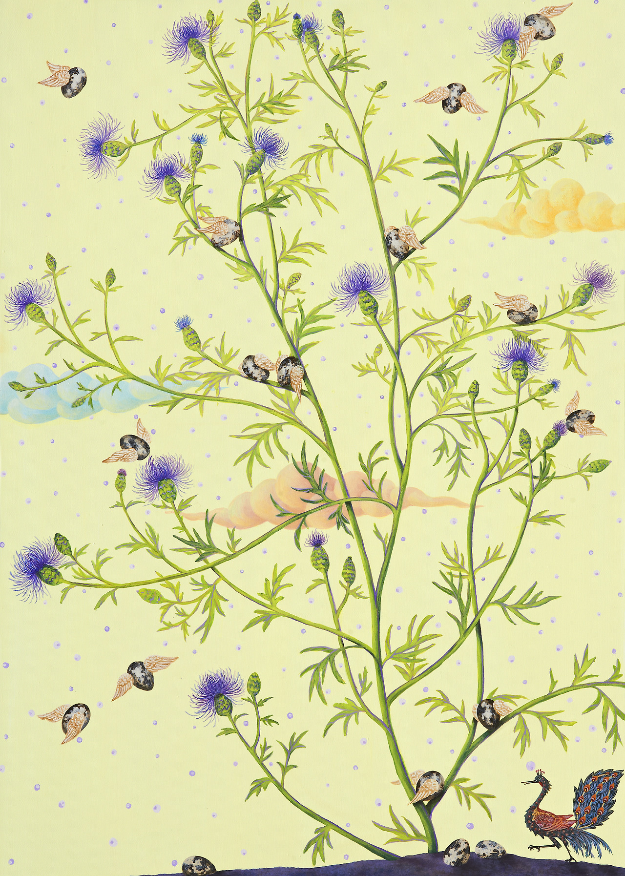 포맷변환_크기변환_길가에 핀 엉겅퀴와 아기천사 91x65 Acrylic on canvas 2013.jpg