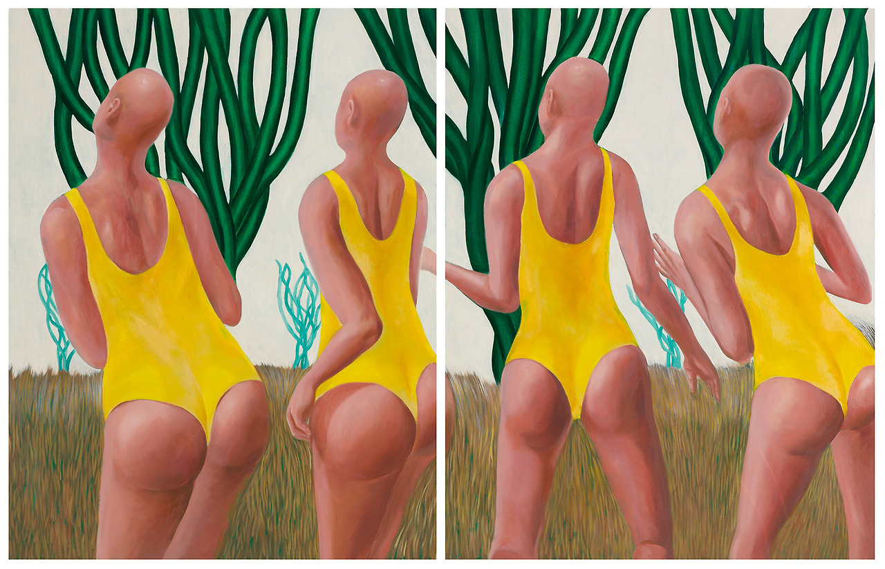 배정인_yellow swimsuit_223.6x91.0cm_oil on canvas_2016.jpg
