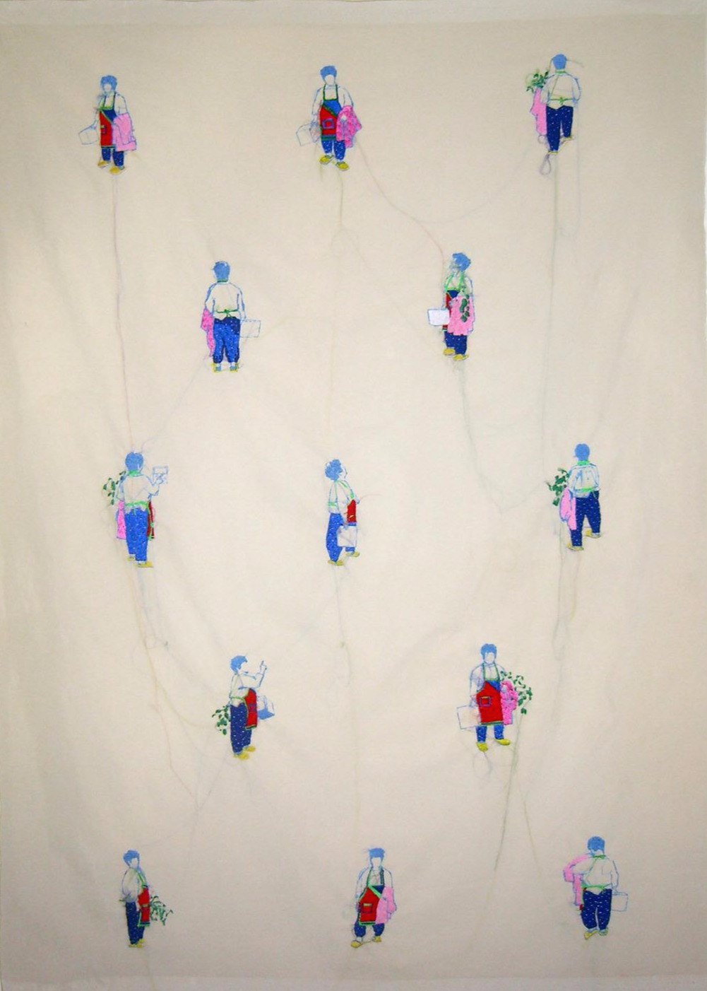 신보름, 永遠(영원) #1, 82.0x112.5cm , 실크천에 자수 , 2014.jpg