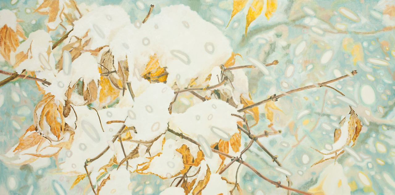 눈이 오던 날   80.3 x 162.2 cm Oil on canvas 2014.jpg