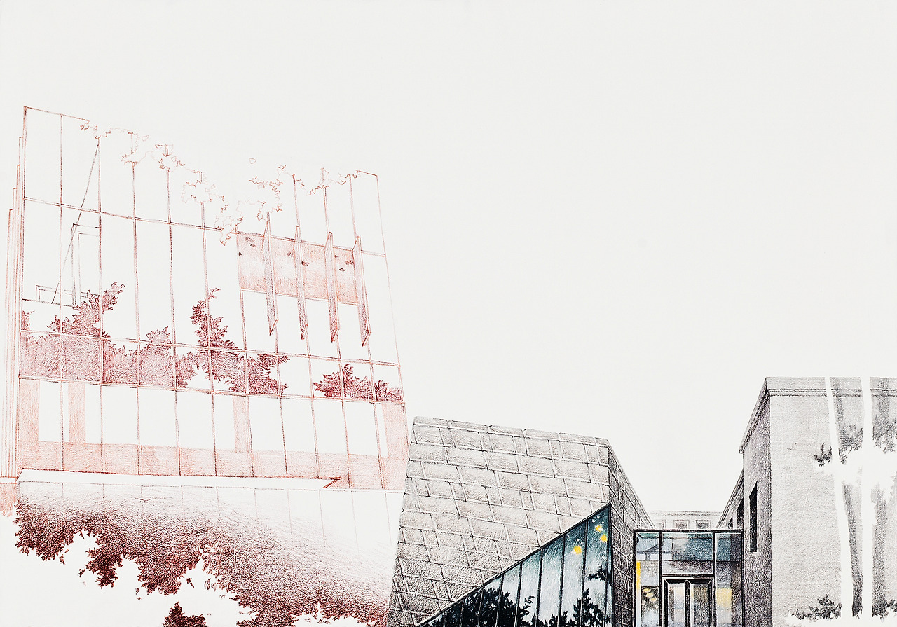 홍샛별_Unfamiliar_drawing series 1, 72x60cm, colored pencil on canvas, 2013.jpg