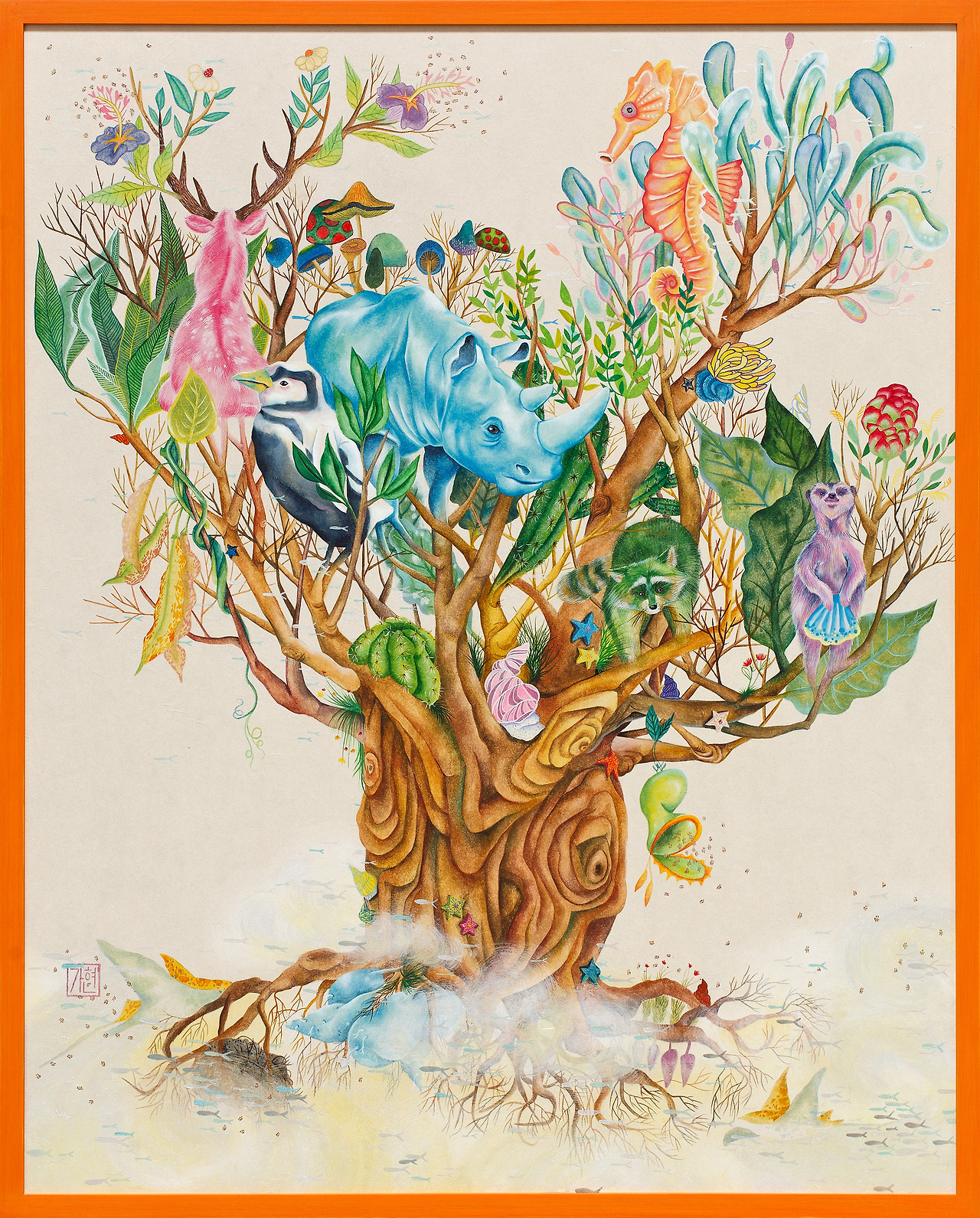 피어나다, 꿈_장지에 채색_72.7cmX90.9cm_2013.jpg