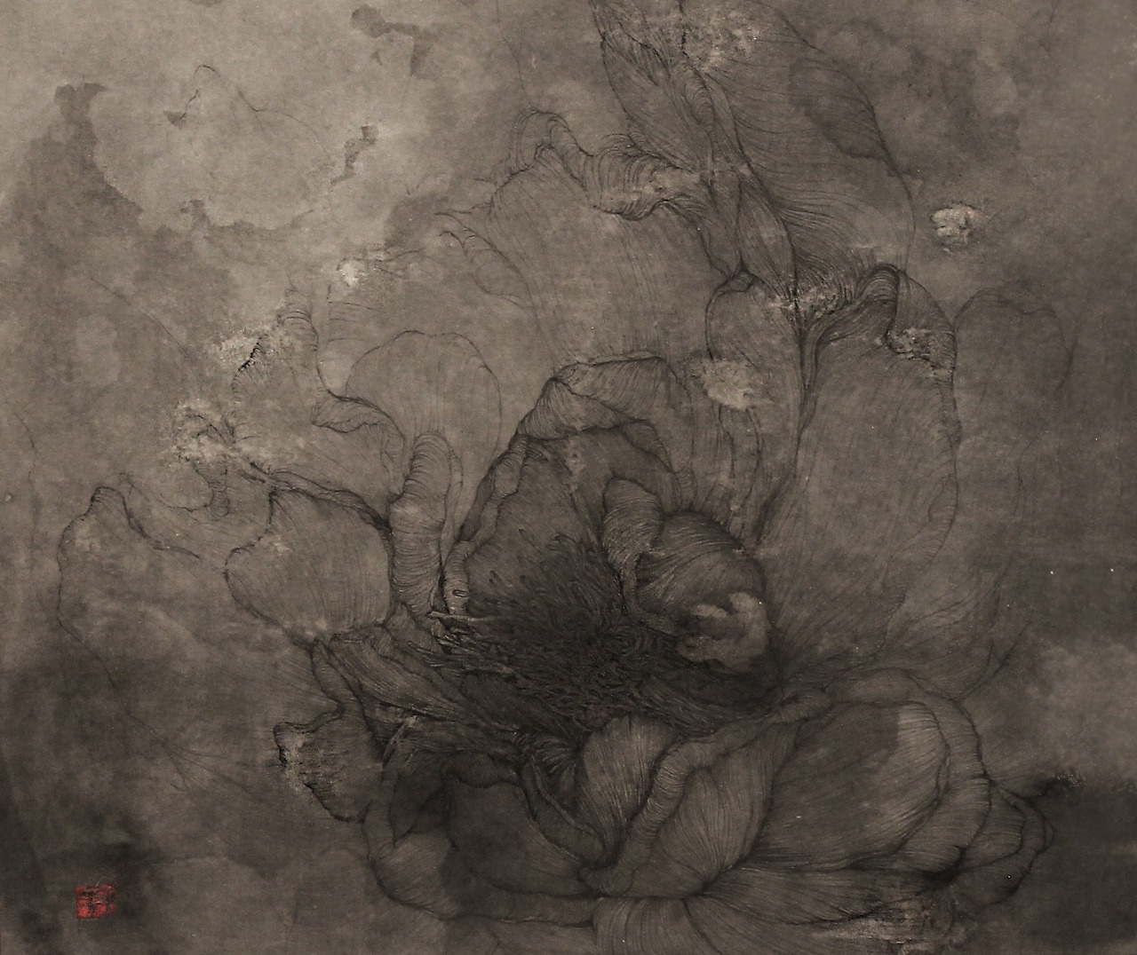 Promise,53.0x45.0, 한지에 먹,유성안료, 2016.jpg