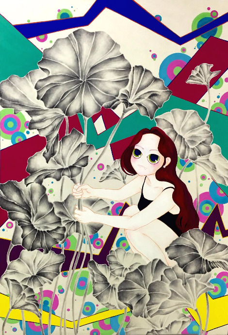 HOLD 116.8x80.3 장지에 수묵 분채 2015.jpg