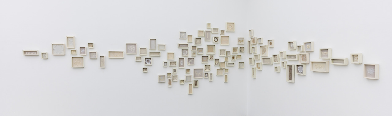 (031)Inner Fragments series _ hand-knitting fabric, bees wax and paint on wood_ various size (가격별도문의).jpg