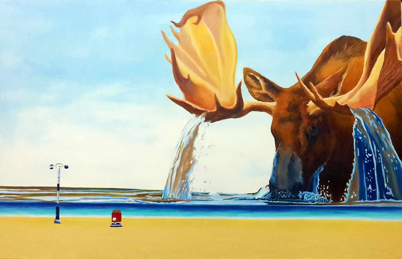 바다만드는 동물 (90.9x65.1cm) Oil on canvas 2015.jpg