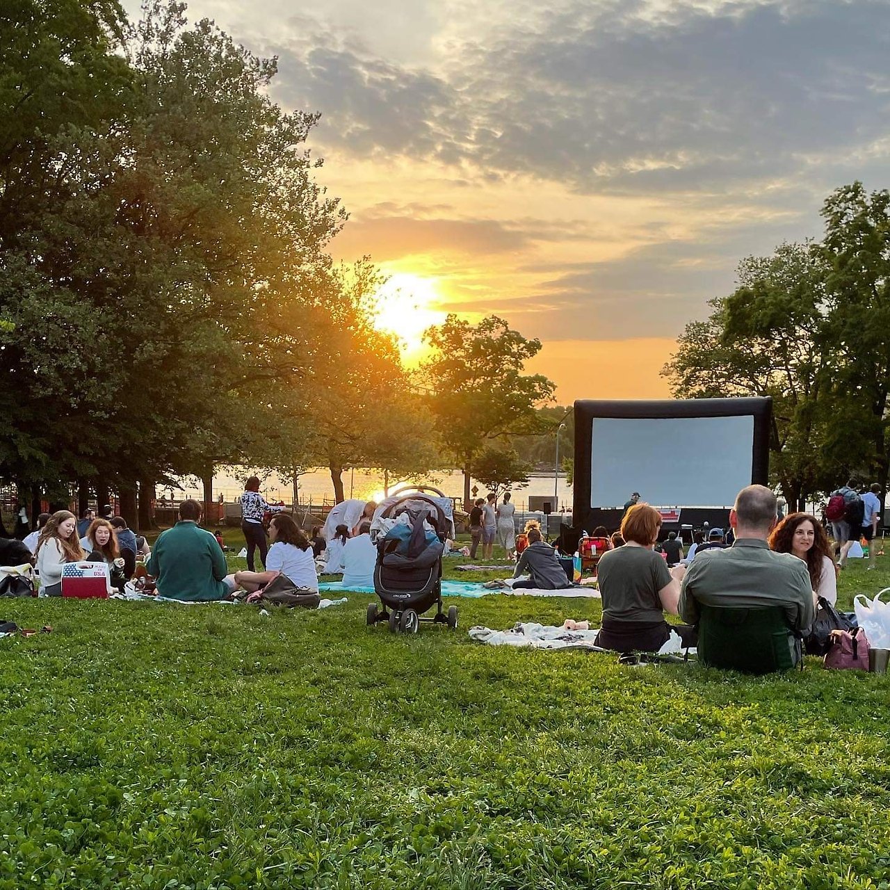5 21 Last night at Astoria Park. Movies on the waterfront. Back to the Future.jpg