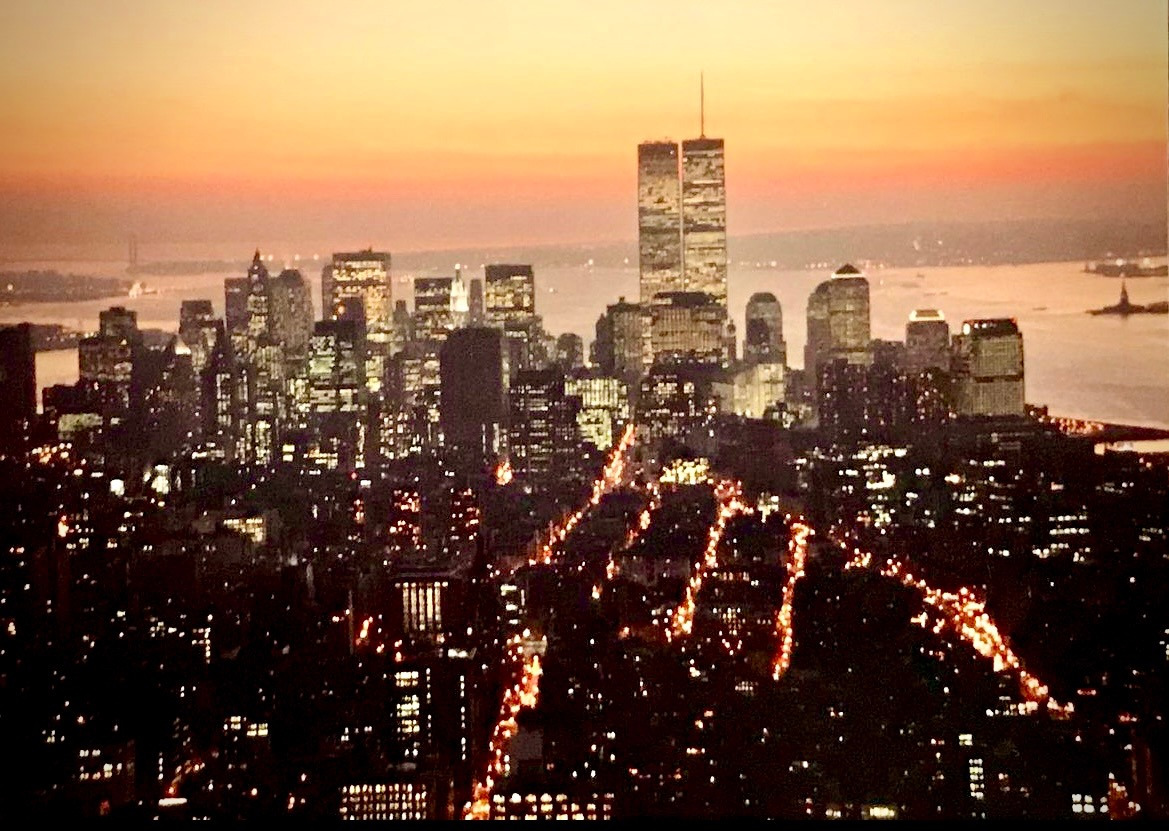 NYC Sunset 1988 photographed from the Empire State Building by Christopher Hertrich.jpg