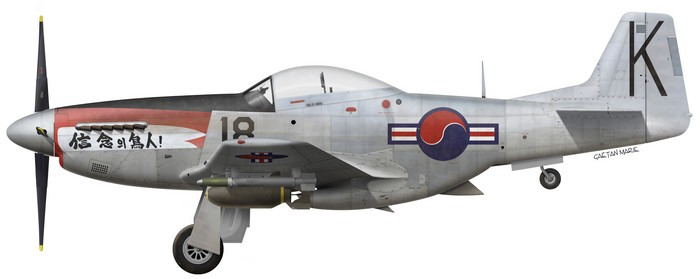 5.Korea, P-51D-30-NA, 44-74962, Col. Dean Hess, Bout One, 1950.jpg