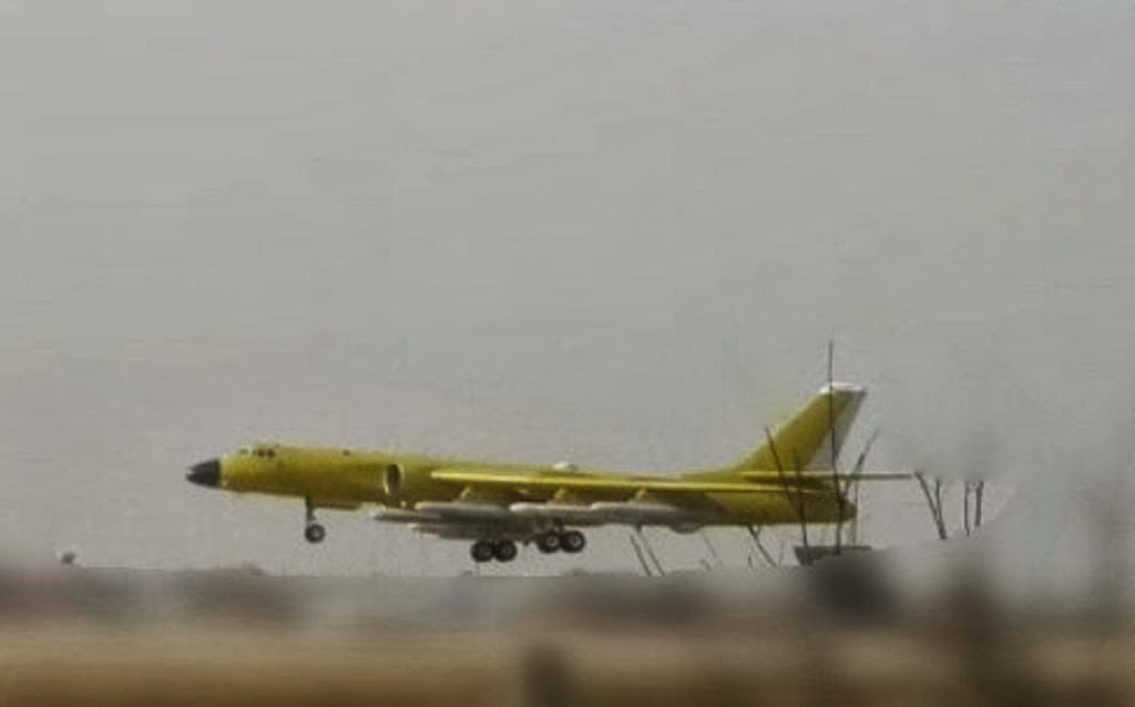 11.H-6K Badger Long Range Strategic Bomber of the Peoples Liberation Army Air Force (PLAAF) during night taning missions. H-6k can carry 6x CJ-10 Long Range Land Attack Cruise Missiles.jpg