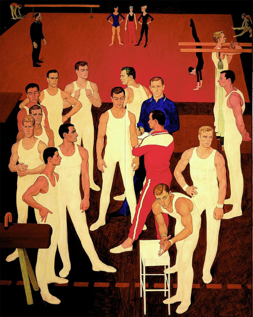 드미트기 질린스키, 소련 체조 선수들, 1964-1965년작.jpg