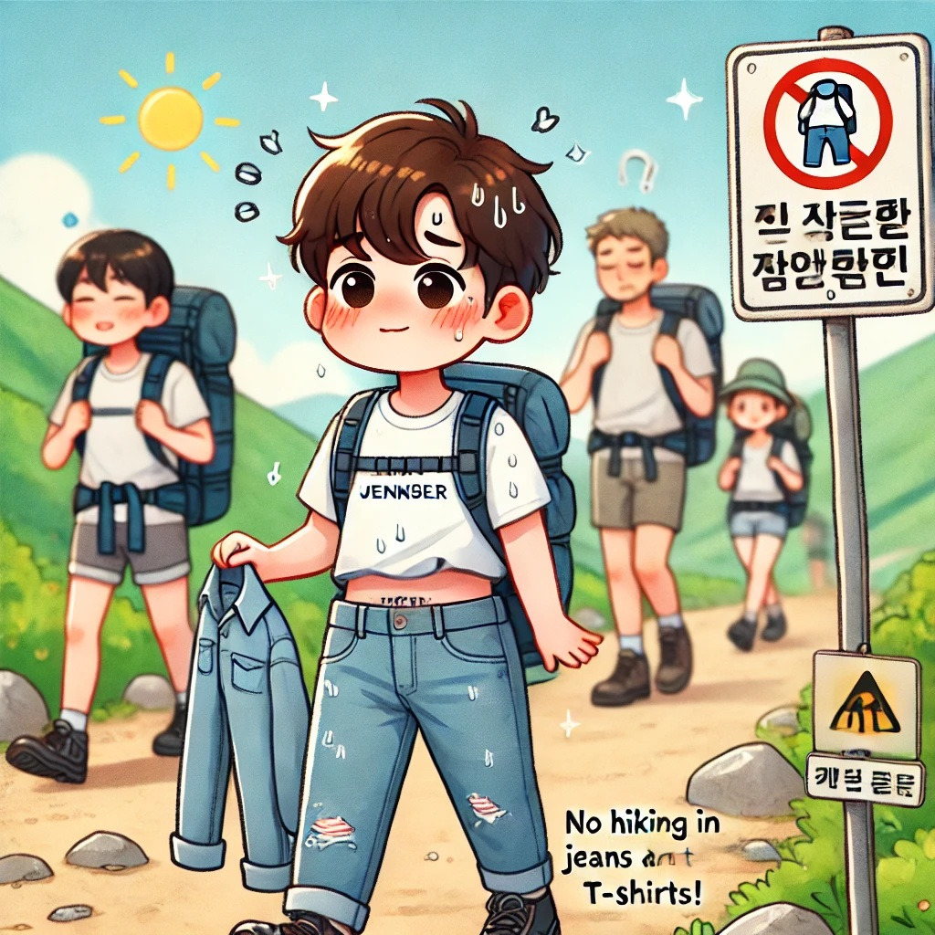 초록발의 청바지 의상 안돼요.jpg