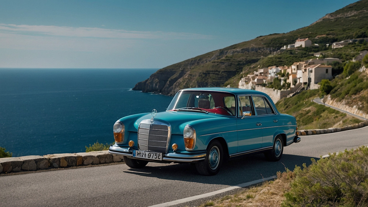 Default_There_is_a_road_on_the_hill_a_MercedesBenz_Classic_car_2.jpg