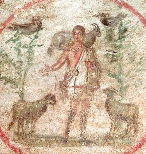 Catacombe di San Callisto_3세기_선한목자.jpg