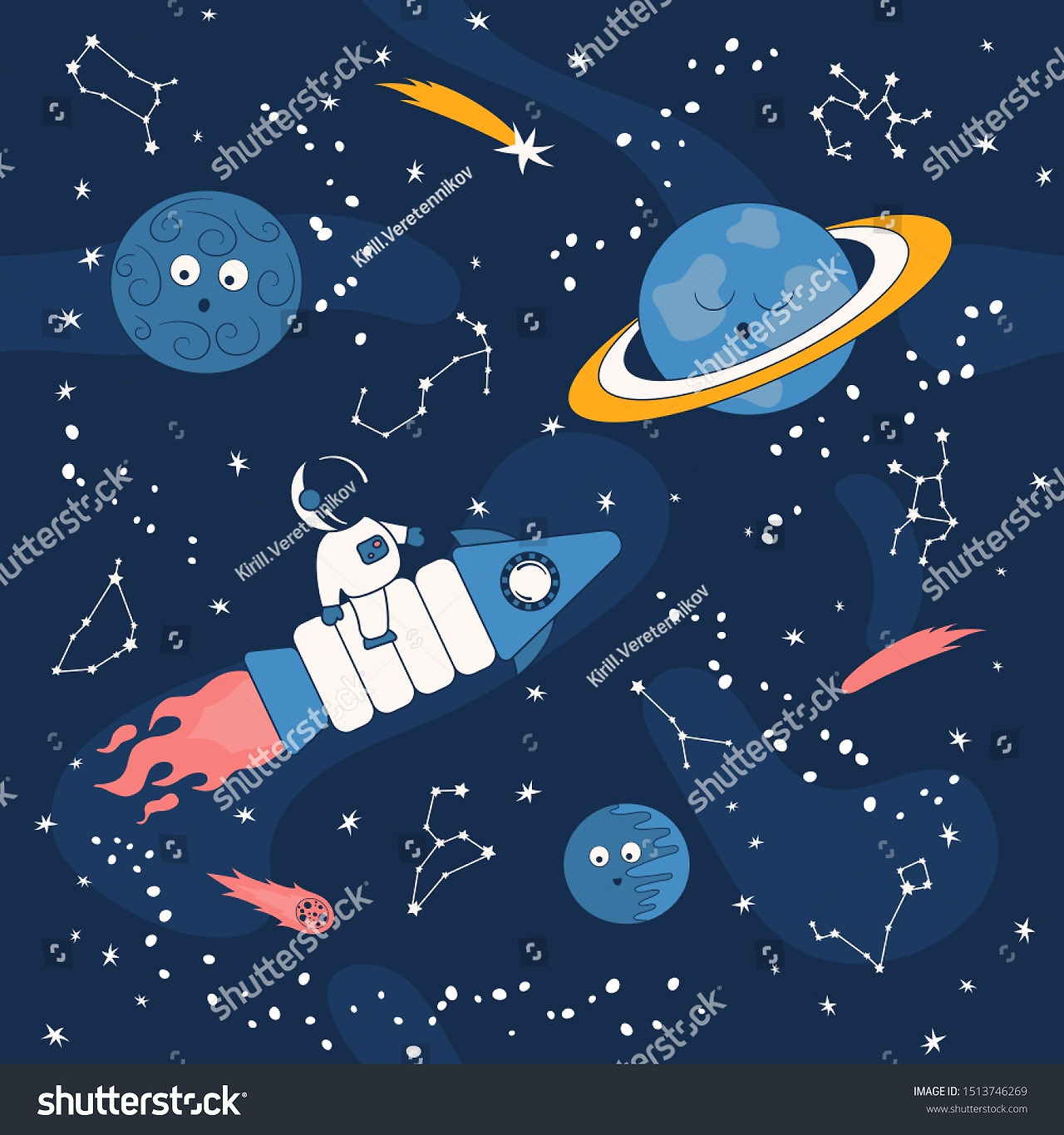 stock-vector-cartoon-pattern-with-astronaut-on-a-spaceship-in-the-outer-space-with-saturn-and-other-planets-1513746269.jpg