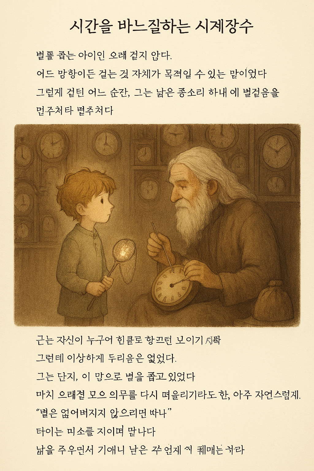 별을 줍는 아이