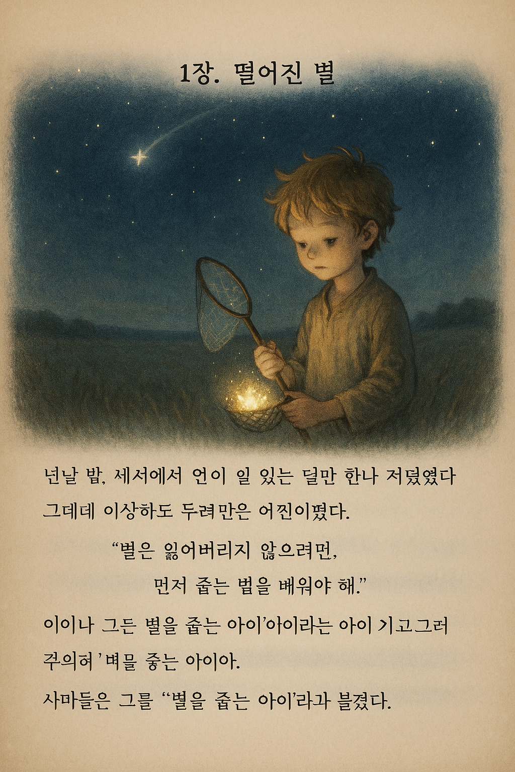 별을 줍는 아이