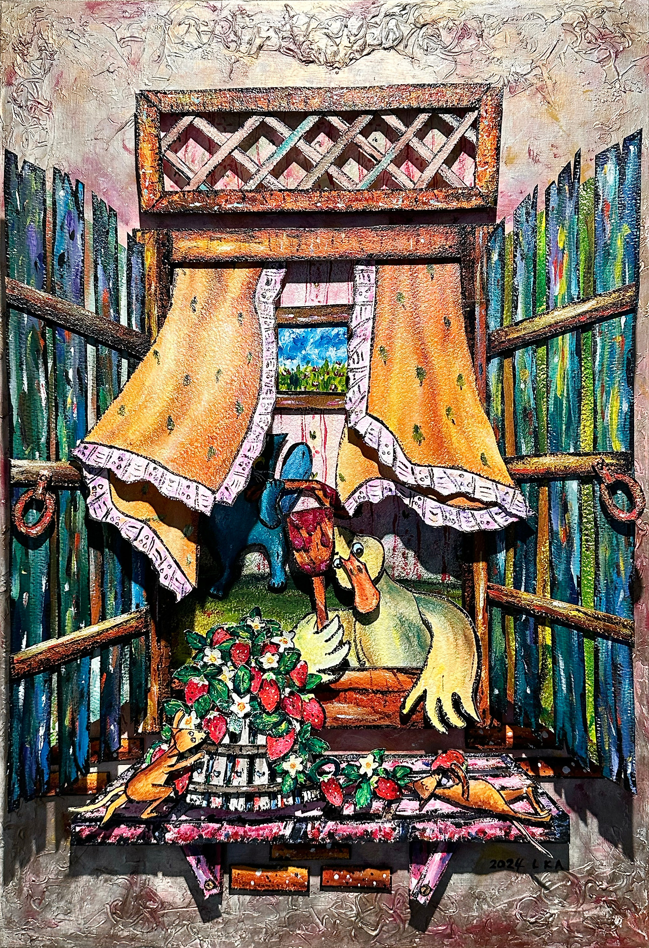 [이경아]거기 누구?_acrylic on paper, wood panel_41cmx60.9cm_2024.jpg